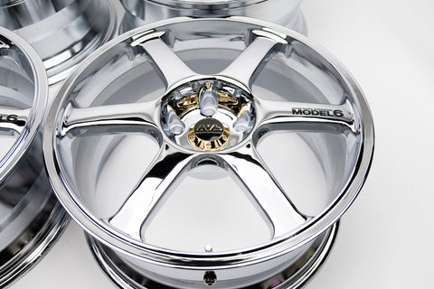 Yokohama AVS Model 6 18" 9J +35, 8J +35 (5x114.3) *Triple Chrome Plated*