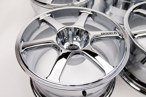 Yokohama AVS Model 6 18" 10J +24 (5x114.3) *Triple Chrome Plated*