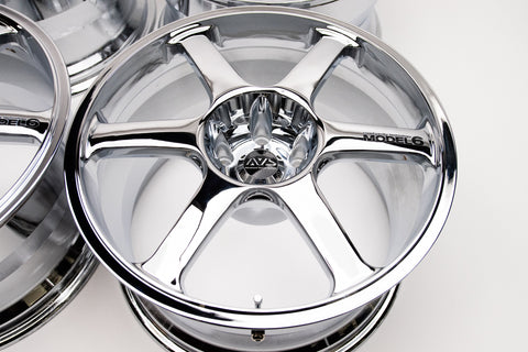 Yokohama AVS Model 6 18" 10J +24 (5x114.3) *Triple Chrome Plated*