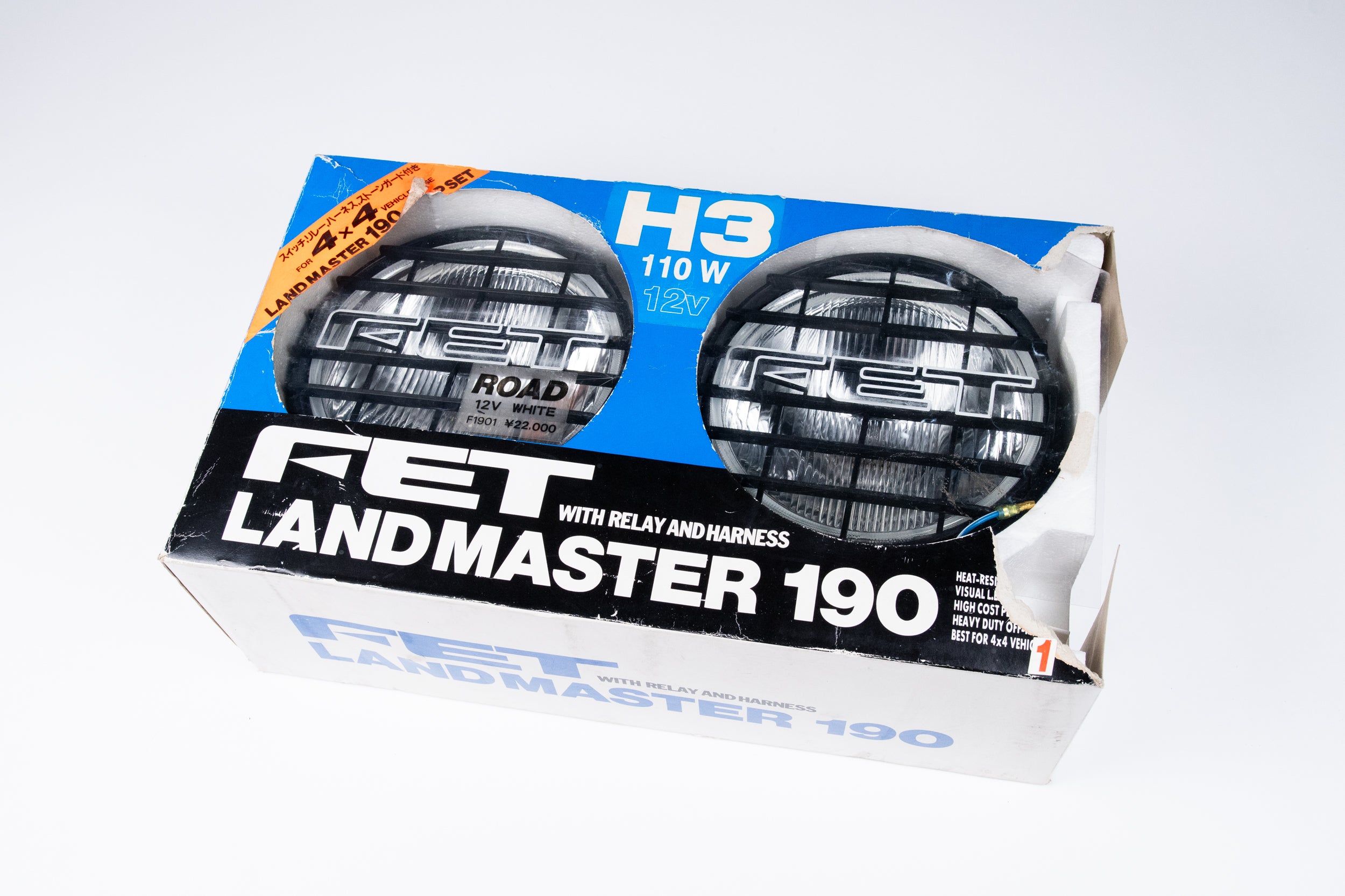 FET フォグランプ ランドマスター190 4連セット ステンレスステー付