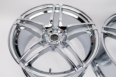 Yokohama AVS Model 5 18" 9J +35 (5x114.3) *Triple Chrome Plated*