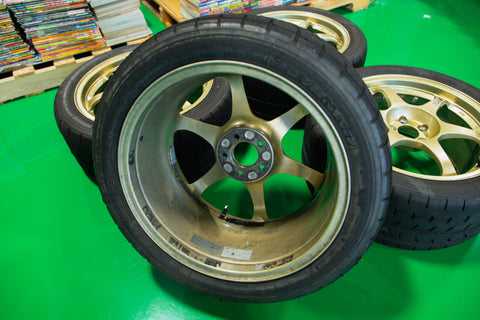 SSR Type C 17” 8.5J +48 (5x100) *ADVAN A052 Tires Included*