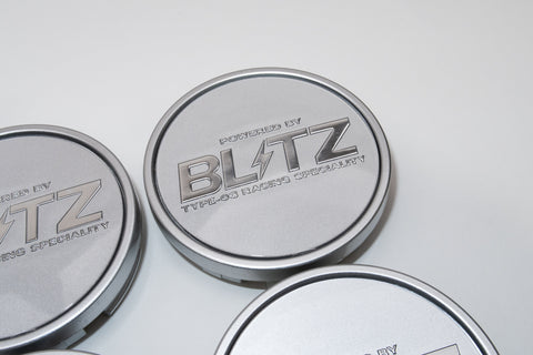 Blitz BRW03 Reproduction Center Caps *Silver/Chrome*