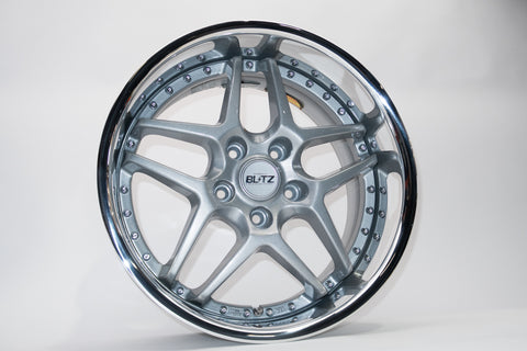 Blitz BRW03 Reproduction Center Caps *Silver/Chrome*