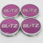 Blitz BRW03 Reproduction Center Caps *Pink/Silver*