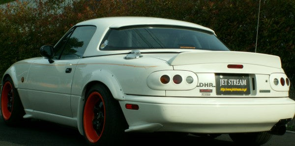 Jet Stream Mazda Roadster (NA6 / NA8) Roof Spoiler for the OEM Hard Top (Pegasus, FRP)