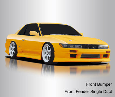 Missile K&M Spirit Nissan Silvia S13 Rear Half Bumper