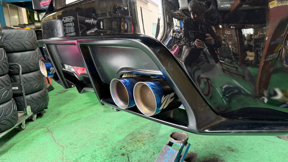 Yashio Factory Toyota 86 / GR86 (ZN6 / ZN8) Super Silent Titanium Muffler 4, Quad Exit