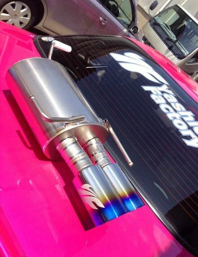 Yashio Factory Nissan Silvia S14 / S15 Super Silent Titanium Muffler (Twin Tail)
