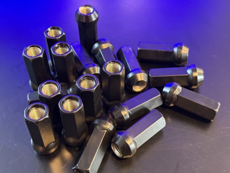 Kazama Racing Steel Nuts (Through Type, Black)