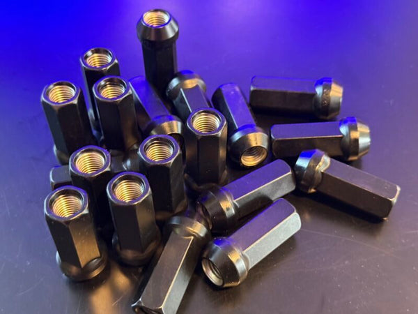 Kazama Racing Steel Nuts (Through Type, Black)