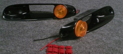 Jet Stream Mazda Roadster (NA6 / NA8) Turn Signal Ducts (FRP, Black Gel Coat)