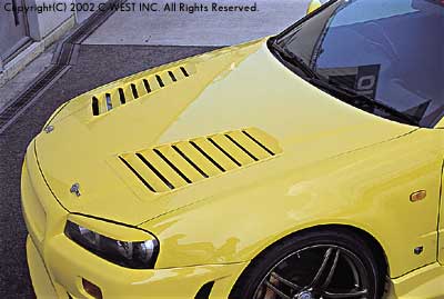 C-WEST Nissan Skyline GT-R (BNR34) Aero Bonnet (PCC)