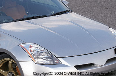 C-WEST Nissan Fairlady Z (Z33) Lightweight Aero Bonnet (No Louvers) (PCC)