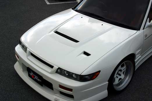 CHARGESPEED Nissan Silvia S13 / PS13 Bonnet with Ducts (Carbon)