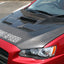 CHARGESPEED Mitsubishi Lancer Evolution X (CZ4A) Bonnet TYPE-2 (Carbon with Ducts)