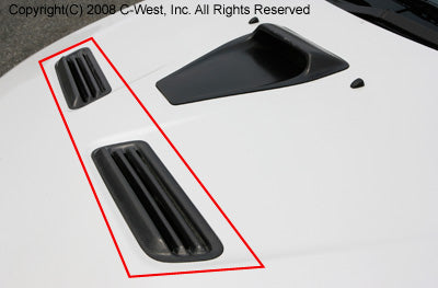 C-WEST Mitsubishi Lancer Evolution X (CZ4A) Bonnet Air Outlet