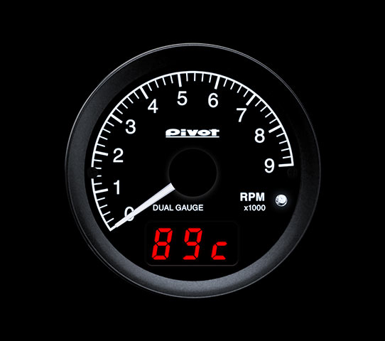 PIVOT DUAL GAUGE RS Tachometer DRS-T (60mm, Wired)