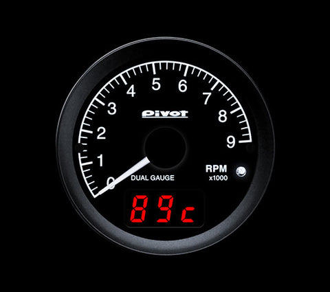 PIVOT DUAL GAUGE RS Tachometer DRS-T (60mm, Wired)