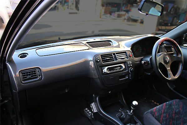 CHARGESPEED Honda Civic (EK) Dashboard Cover (FRP Black Gel Coat)