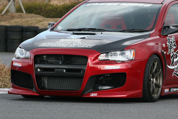 CHARGESPEED Mitsubishi Lancer Evolution X (CZ4A) Front Bumper Spoiler (FRP)