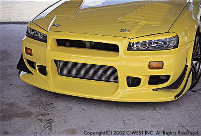 C-WEST Nissan Skyline GT-R (BNR34) N1 Front Bumper (PFRP)