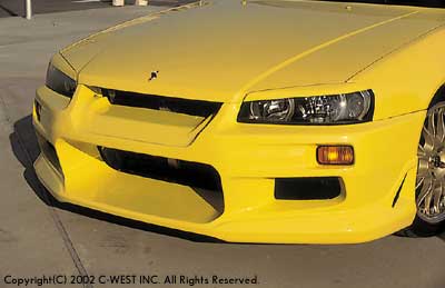 C-WEST Nissan Skyline R34 (ER34) Front Bumper (PFRP)