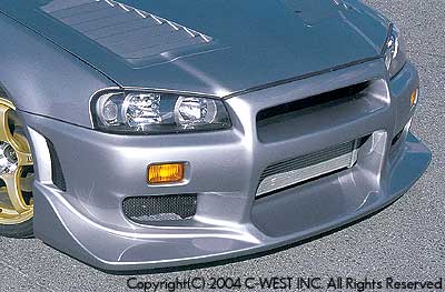 C-WEST Nissan Skyline GT-R (BNR34) N1 Front Bumper (PFRP) 2