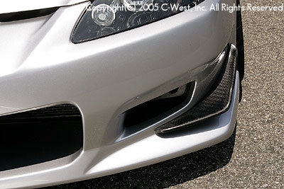 C-WEST Honda Integra (DC5) Front Canards (Zenki and Kouki, Type II)