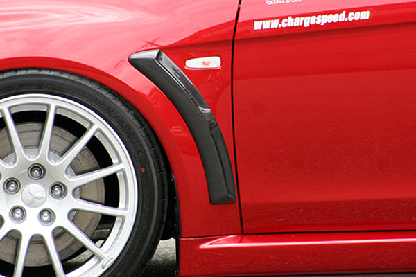 CHARGESPEED Mitsubishi Lancer Evolution X (CZ4A) Front Fender Ducts (FRP) 4