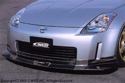 C-WEST Nissan Fairlady Z (Z33) Front Half Spoiler (Zenki) (PFRP)