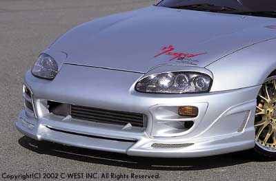 C-WEST Toyota Supra (JZA80) Front Half Spoiler (Zenki) (PFRP)