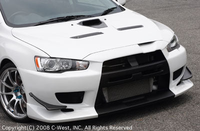C-WEST Mitsubishi Lancer Evolution X (CZ4A) Front Bumper (PFRP)