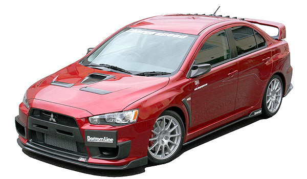 CHARGESPEED Mitsubishi Lancer Evolution X (CZ4A) 3 Piece Kit TYPE-2 Front, Side and Rear (Carbon)