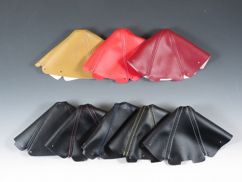 ZOOM ENGINEERING Mazda Roadster (NA6 / NA8) Eunos NA Roadster Manual Shift Boot (Leather Black Red Stitch)