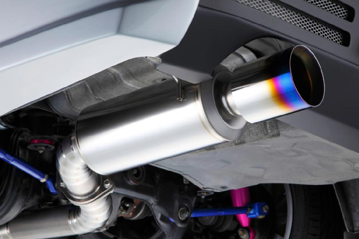 Yashio Factory Nissan Silvia S14 / S15 Super Silent Titanium Muffler