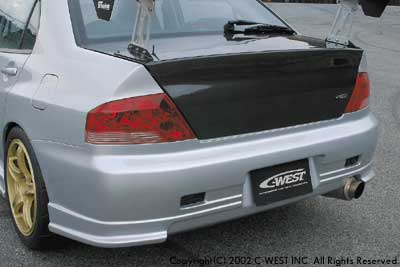 C-WEST Mitsubishi Lancer Evolution VIII-IX (CT9A) Rear Bumper (PFRP)