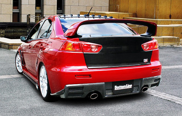 CHARGESPEED Mitsubishi Lancer Evolution X (CZ4A) Rear Diffuser for the OEM Bumper and OEM Replacement (Carbon) 2
