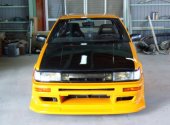 J Blood Toyota Corolla Levin (AE86) Front Bumper Spoiler (Soft FRP) (Spec-R, with Under Panel, Kouki)