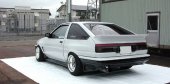 J Blood Toyota Sprinter Trueno (AE86) Rear Bumper Spoiler (FRP) (OEM Kouki Shape, Kouki)