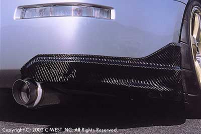 C-WEST Nissan Fairlady Z (Z33) Rear Under Fins (PFRP)
