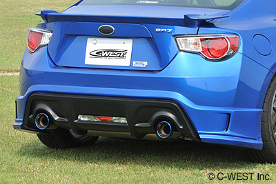 C-WEST Toyota 86 / Subaru BRZ (ZN6 / ZC6) Rear Half Spoiler (Partial Carbon) (FRP and CFRP)