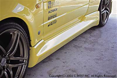 C-WEST Nissan Skyline GT-R (BNR34) Side Steps (PFRP)
