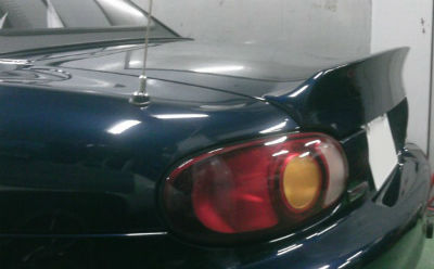 Jet Stream Mazda Roadster (NB1 / NB2) Duck Tail Spoiler T-2 (FRP, Black Gel Coat)