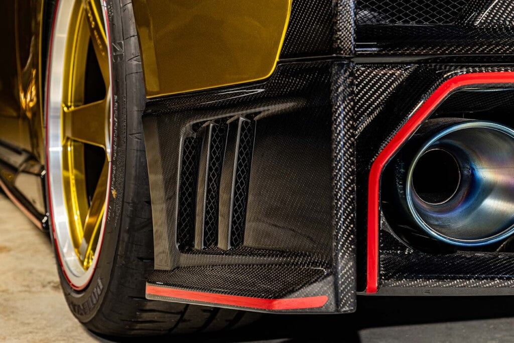 Top Secret R35 M24 Rear Bumper and Rear Under Bumper Set