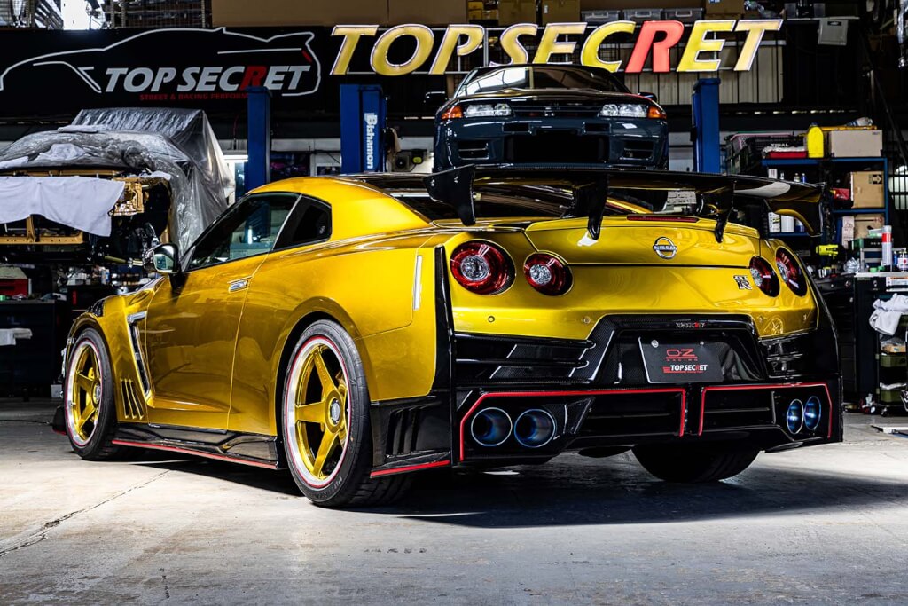 Top Secret R35 M24 Rear Bumper and Rear Under Bumper Set