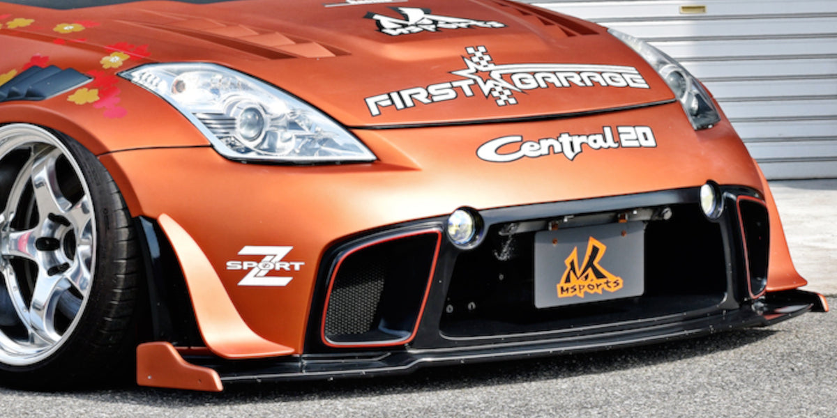M Sports Nissan Fairlady Z (350Z / Z33) Front Bumper End Plates