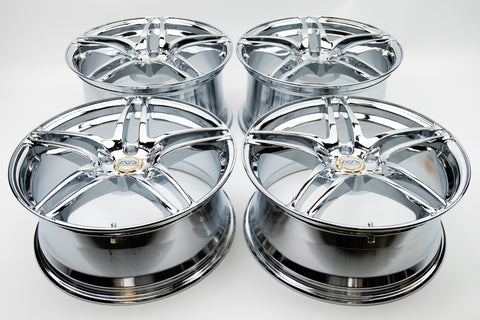 AVS Model 5 18" 9J +40, 8J +45 (5x114.3) *Triple Chrome Plated*