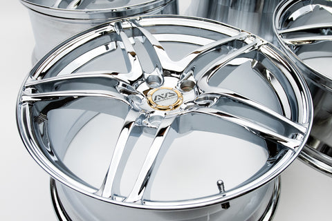 AVS Model 5 18" 9J +40, 8J +45 (5x114.3) *Triple Chrome Plated*