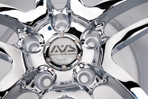 AVS Model 5 17" 9JJ +40, 8JJ +38 (5x114.3) *Triple Chrome Plated*